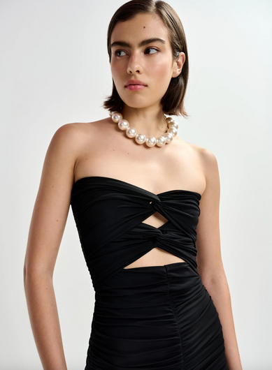 Essentiel Antwerp Jadine Big Balls Chain Charm in Off White