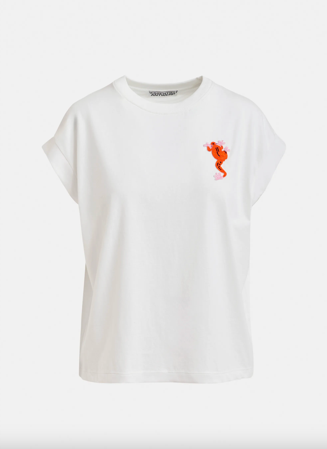 Essentiel Antwerp Jungala Embroidered Tee in White