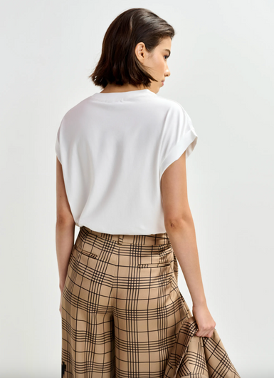 Essentiel Antwerp Jungala Embroidered Tee in White