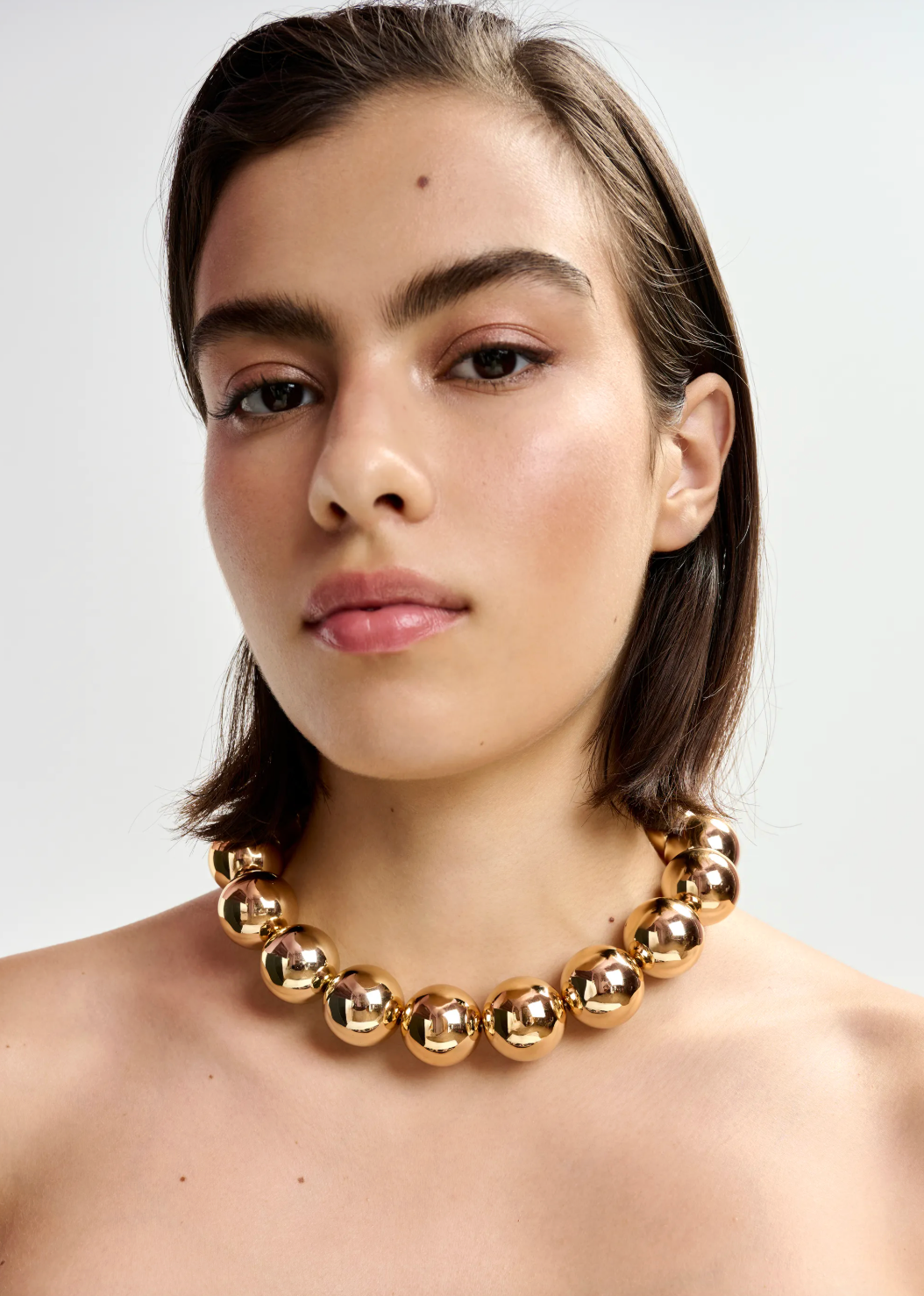 Essentiel Antwerp Jadine Big Balls Chain Charm in Gold