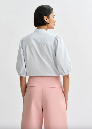 Essentiel Antwerp Jorja Applique Flower Shirt in Lake View