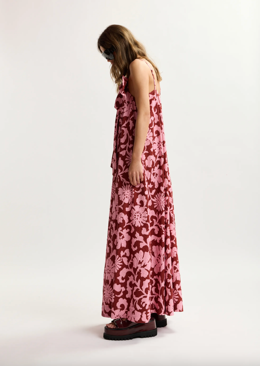 Essentiel Antwerp Johnson Large Bow Dress - Faded Pink