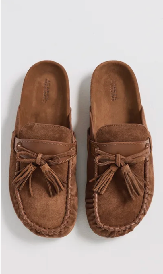 Marant Etoile Malvin Tassel Slip On - Cognac