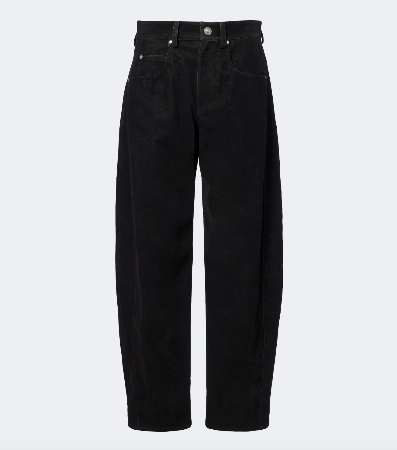 Marant Etoile Belky Faux Suede Trousers - Black
