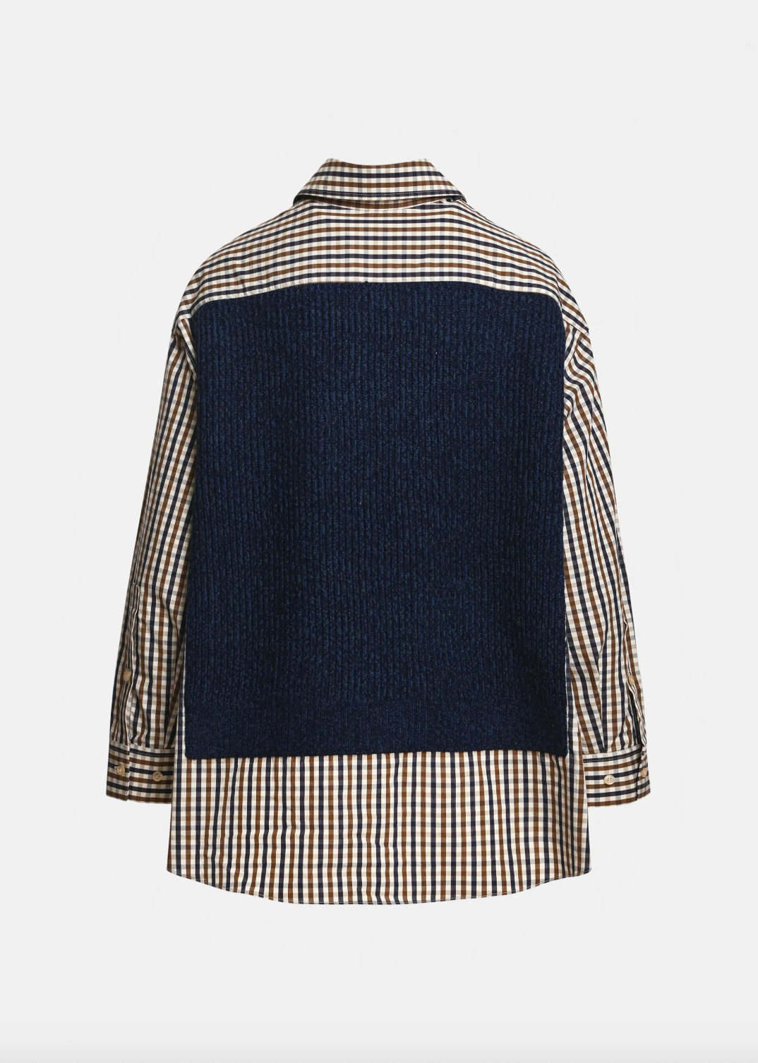 Essentiel Antwerp Kute Fabric Mix Shirt - Kiwi Queen