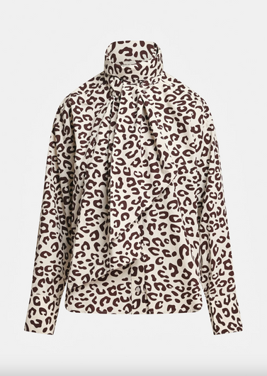 Essentiel Antwerp Khaleesi Pussy Bow Tie Shirt - Bear Me