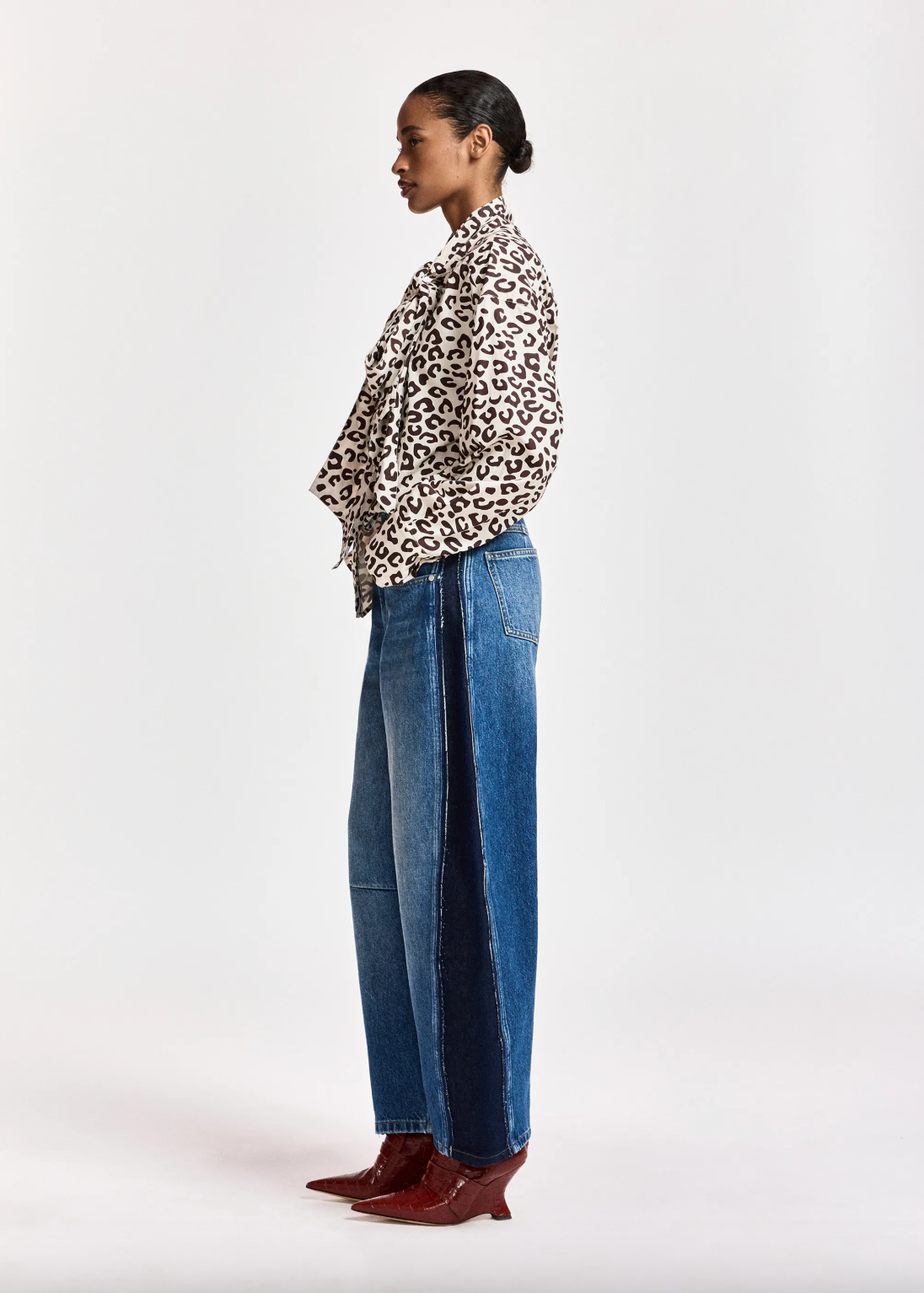 Essentiel Antwerp Khaleesi Pussy Bow Tie Shirt - Bear Me