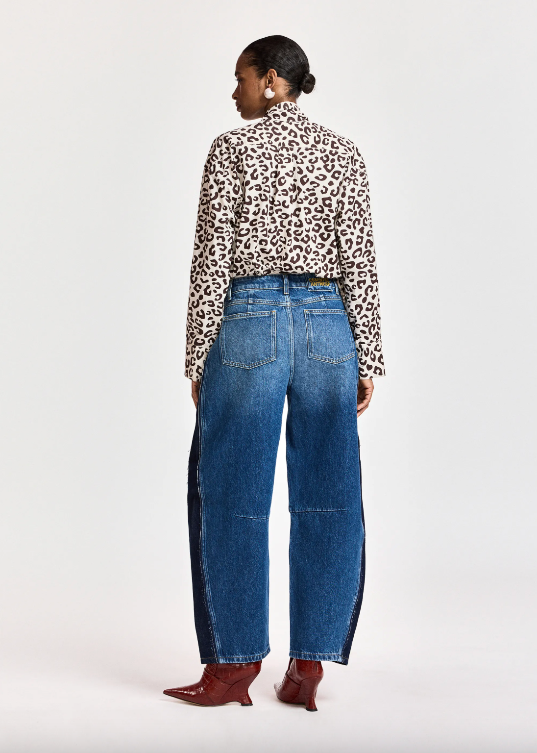 Essentiel Antwerp Khaleesi Pussy Bow Tie Shirt - Bear Me