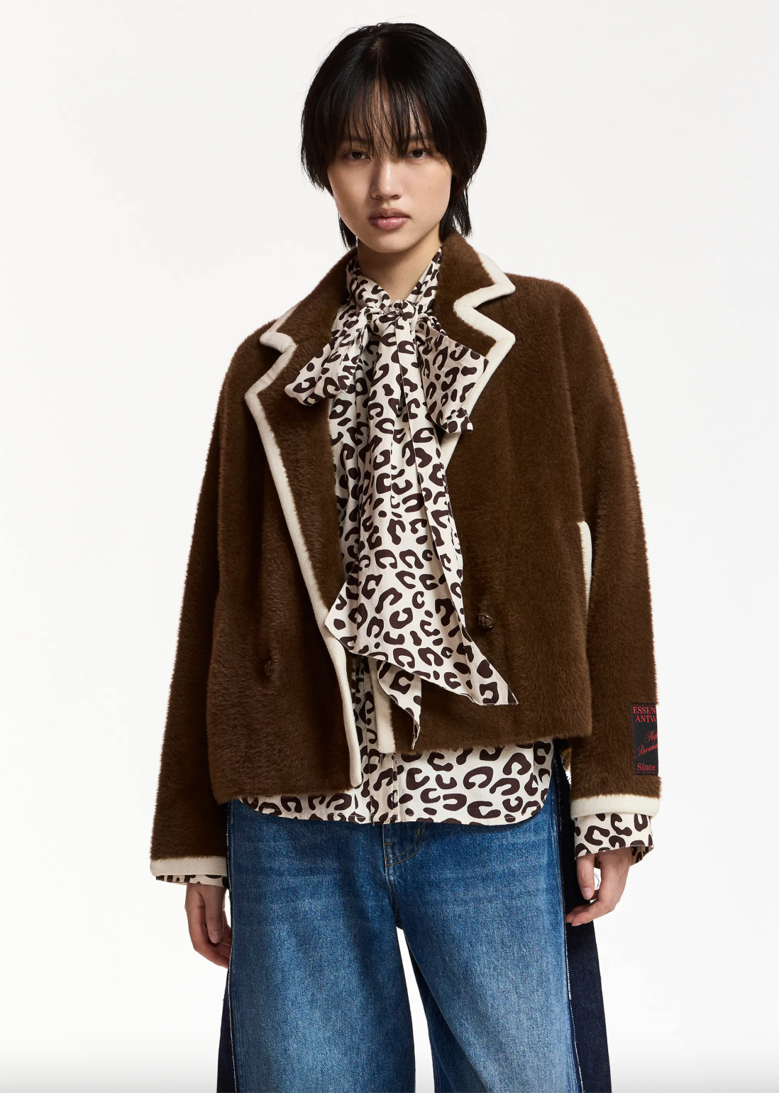 Essentiel Antwerp Kugar Contrast Cardigan - Bear Me