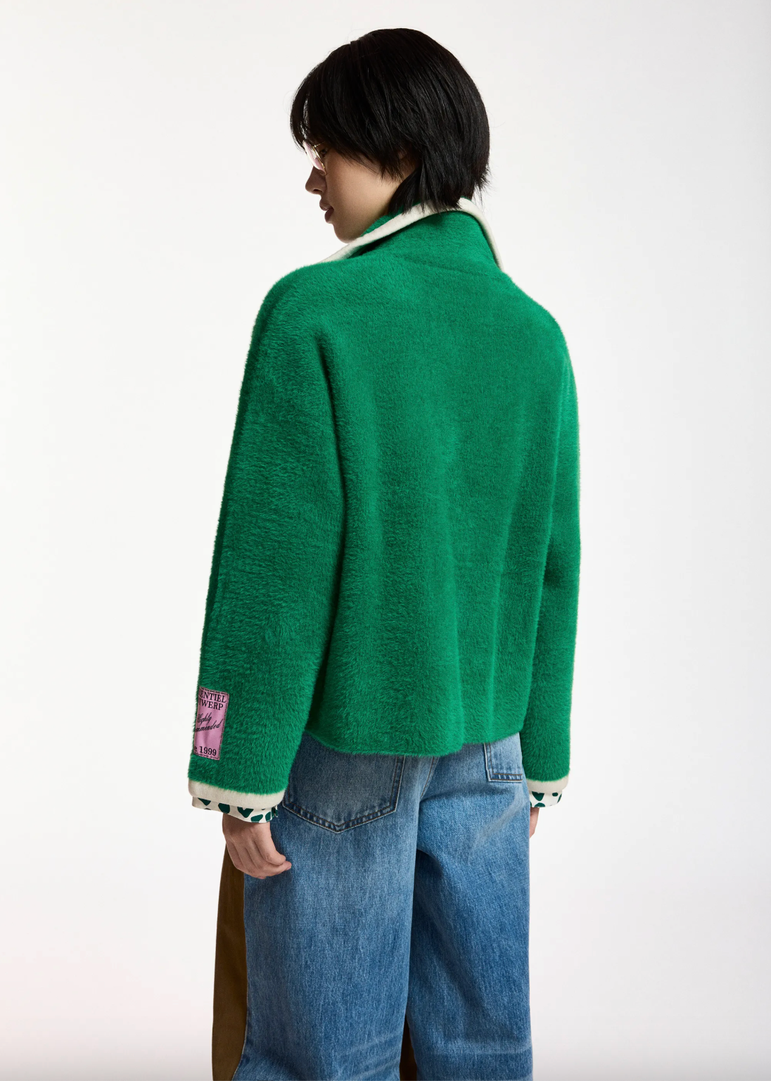 Essentiel Antwerp Kugar Contrast Cardigan - Kiwi Queen