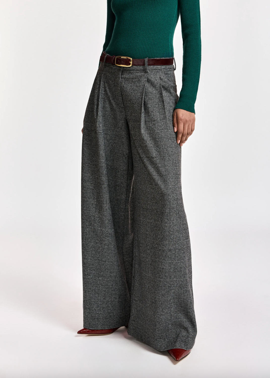 Essentiel Antwerp Kollection Wide Leg Pants - Steel Pulse