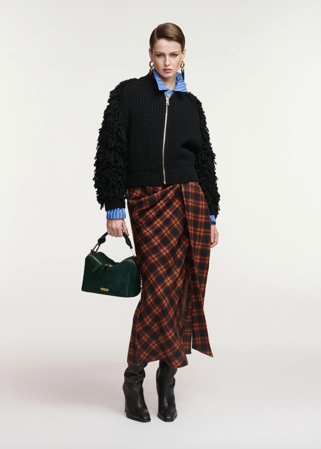 Essentiel Antwerp Klush Knit Cardigan - Black