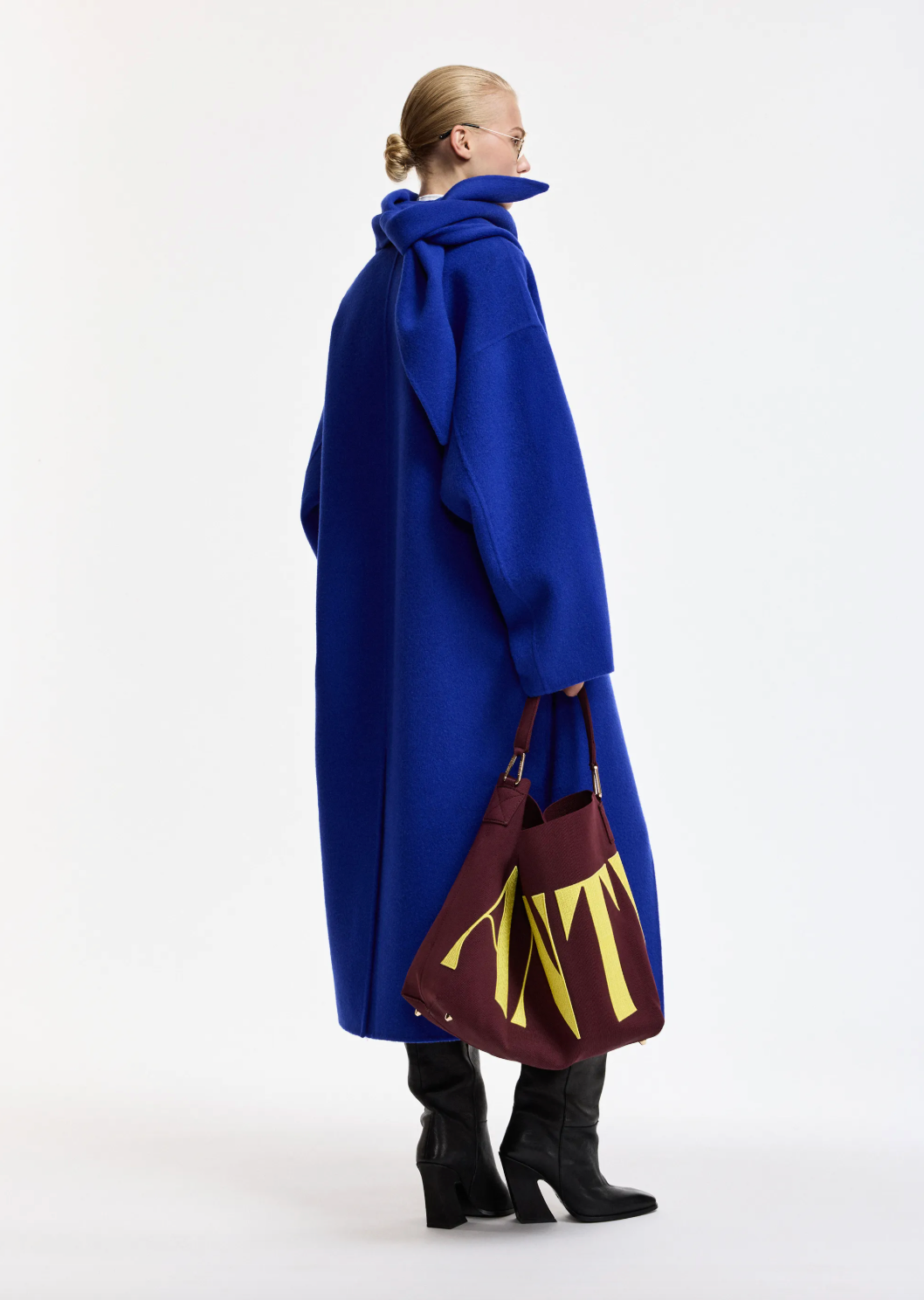 Essentiel Antwerp Kelp Double Face Coat - Indigo Ink