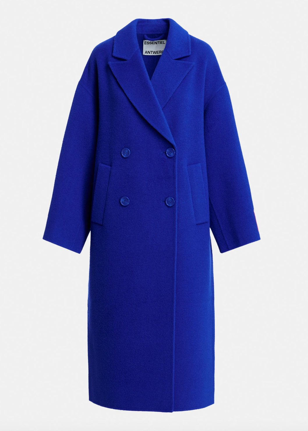 Essentiel Antwerp Kelp Double Face Coat - Indigo Ink