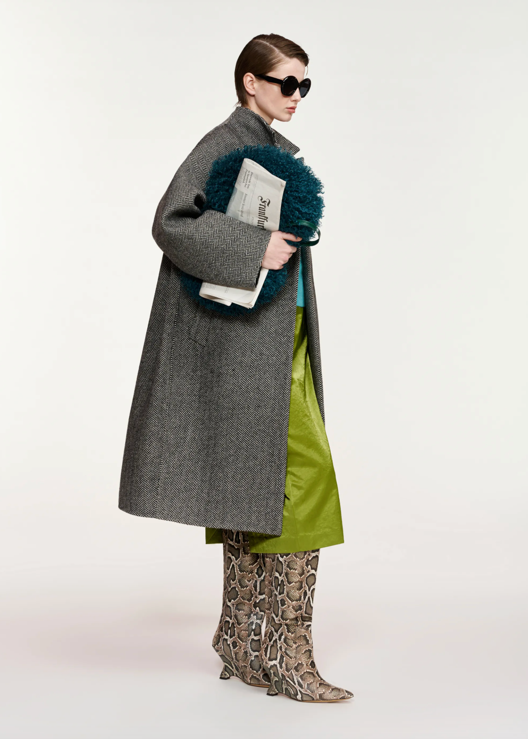 Essentiel Antwerp Kabala Oversized Coat - Steel Pulse