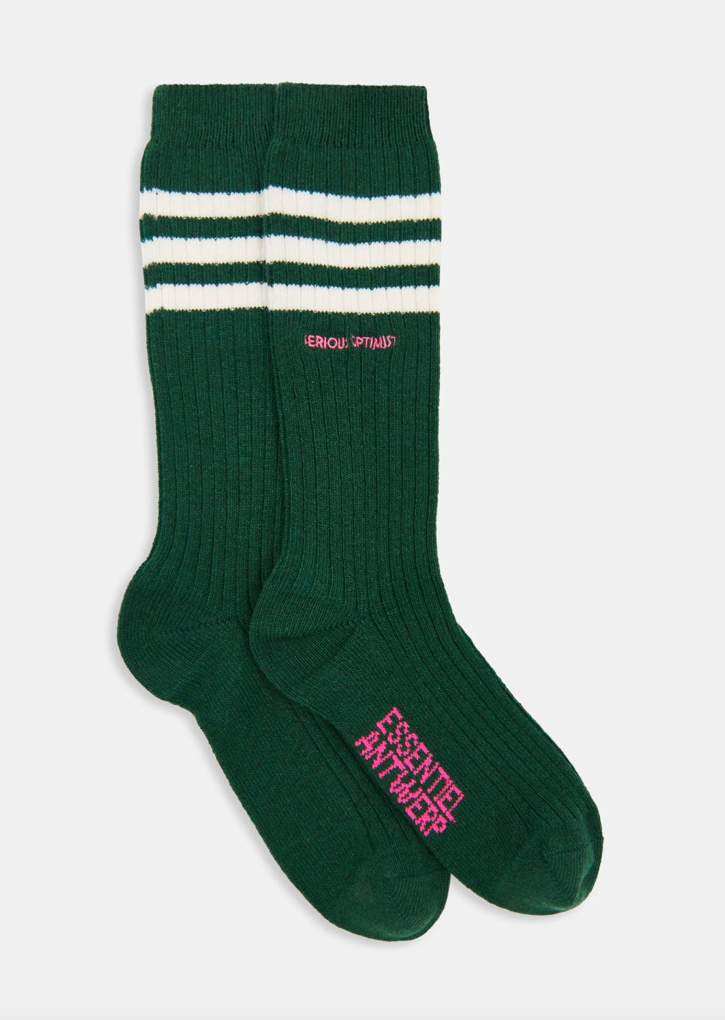 Essentiel Antwerp Kallet Striped Thick Socks - Forest Whisper