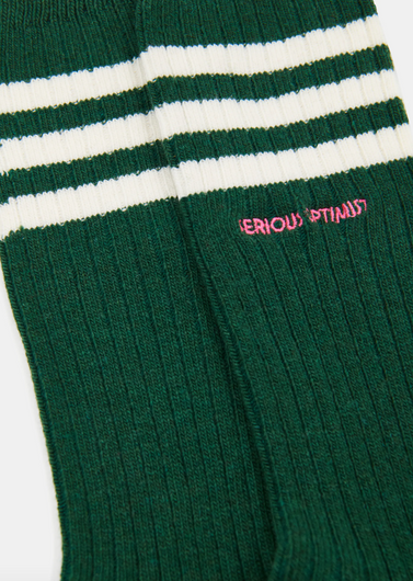 Essentiel Antwerp Kallet Striped Thick Socks - Forest Whisper