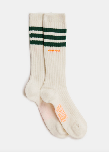 Essentiel Antwerp Kallet Striped Thick Socks - Off White