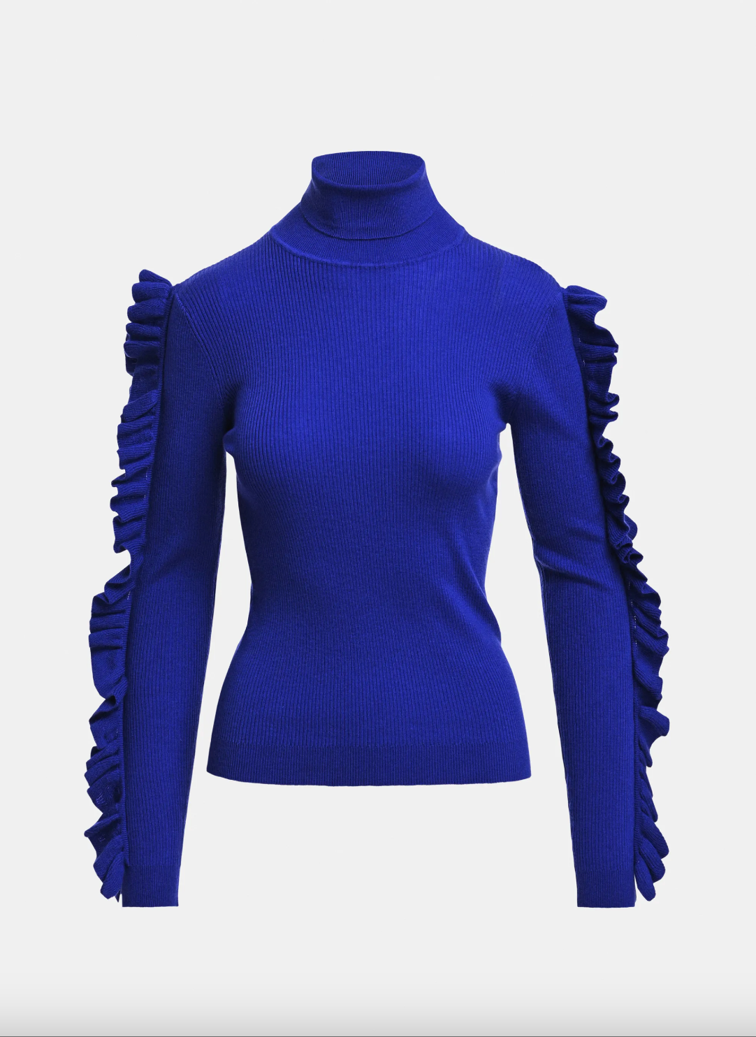 Essentiel Antwerp Kitty Pullover with Frills - Indigo Ink