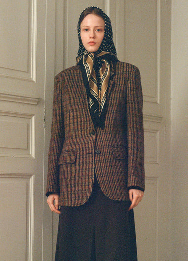 Sea New York Julia Plaid Wool Blazer