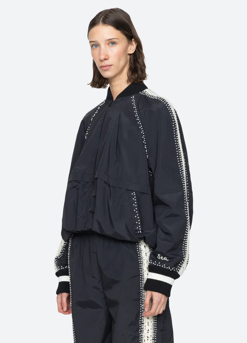 Sea New York Alberta Pearl Jacket in Black