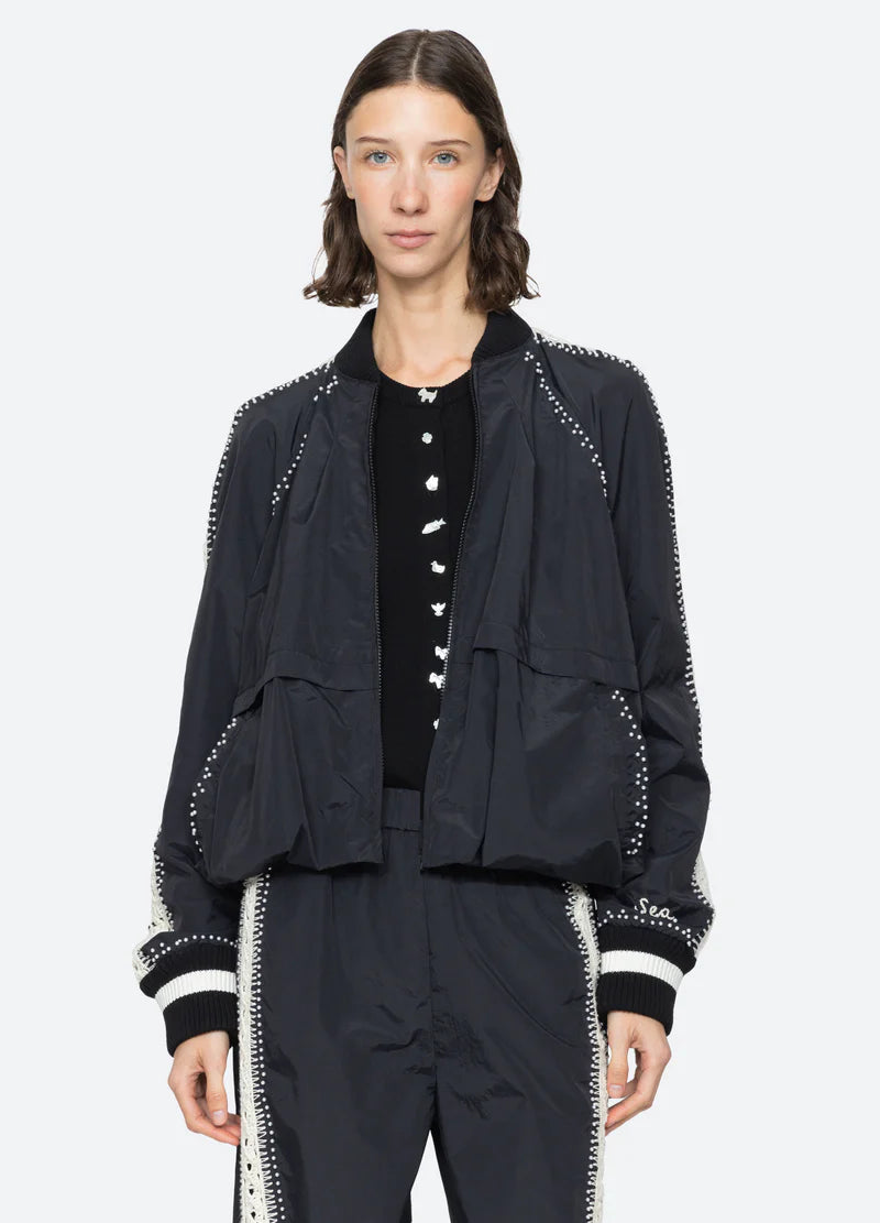 Sea New York Alberta Pearl Jacket in Black