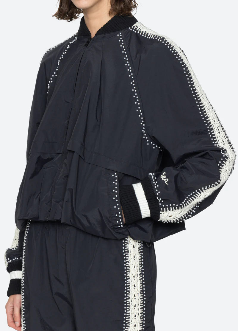 Sea New York Alberta Pearl Jacket in Black