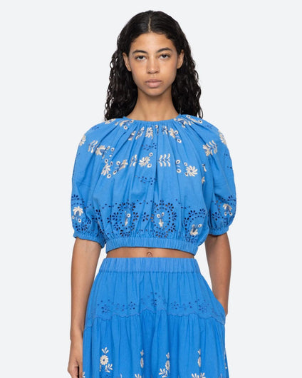 Sea New York Catharina Bubble Top - Blue