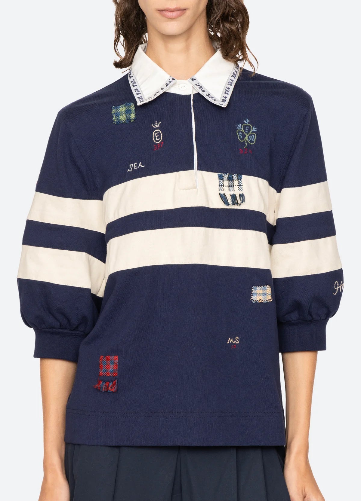 Sea New York Claira Emb Rugby Shirt