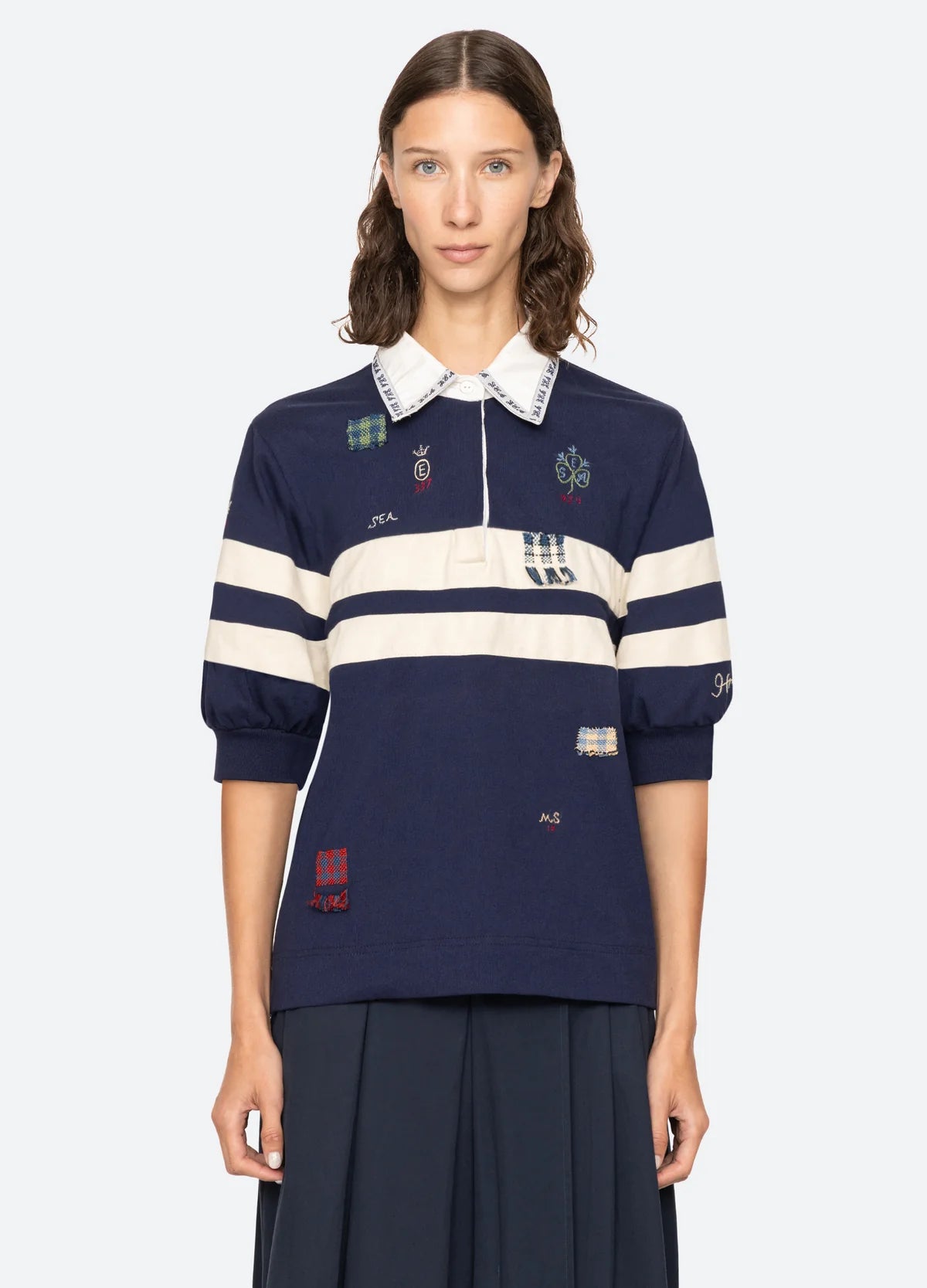 Sea New York Claira Emb Rugby Shirt