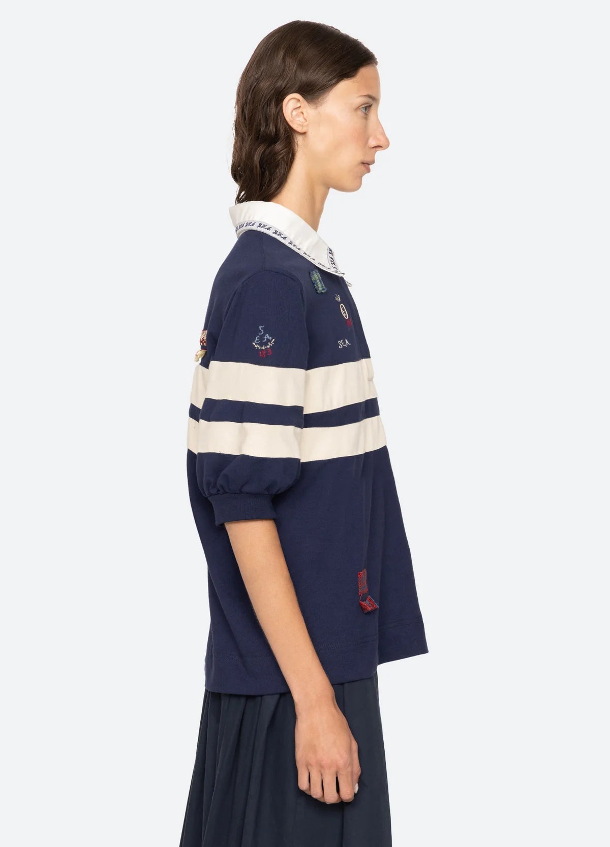 Sea New York Claira Emb Rugby Shirt