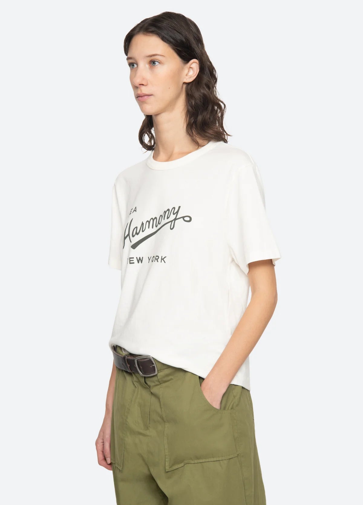 Sea New York Claira Tee in Cream