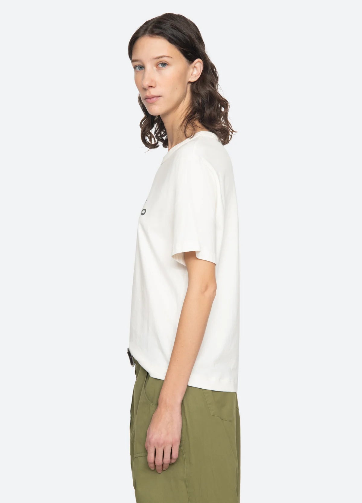 Sea New York Claira Tee in Cream