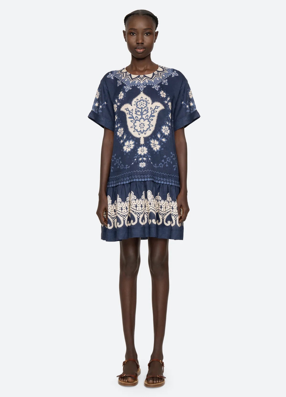 Sea New York Emelina Print Mini Dress Sea New York Emelina Print Mini Dress