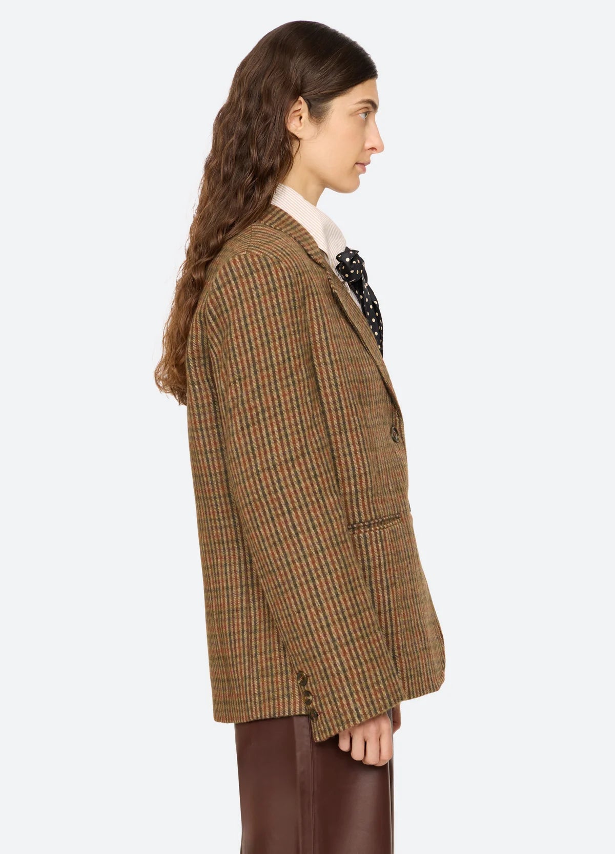 Sea New York Julia Plaid Wool Blazer