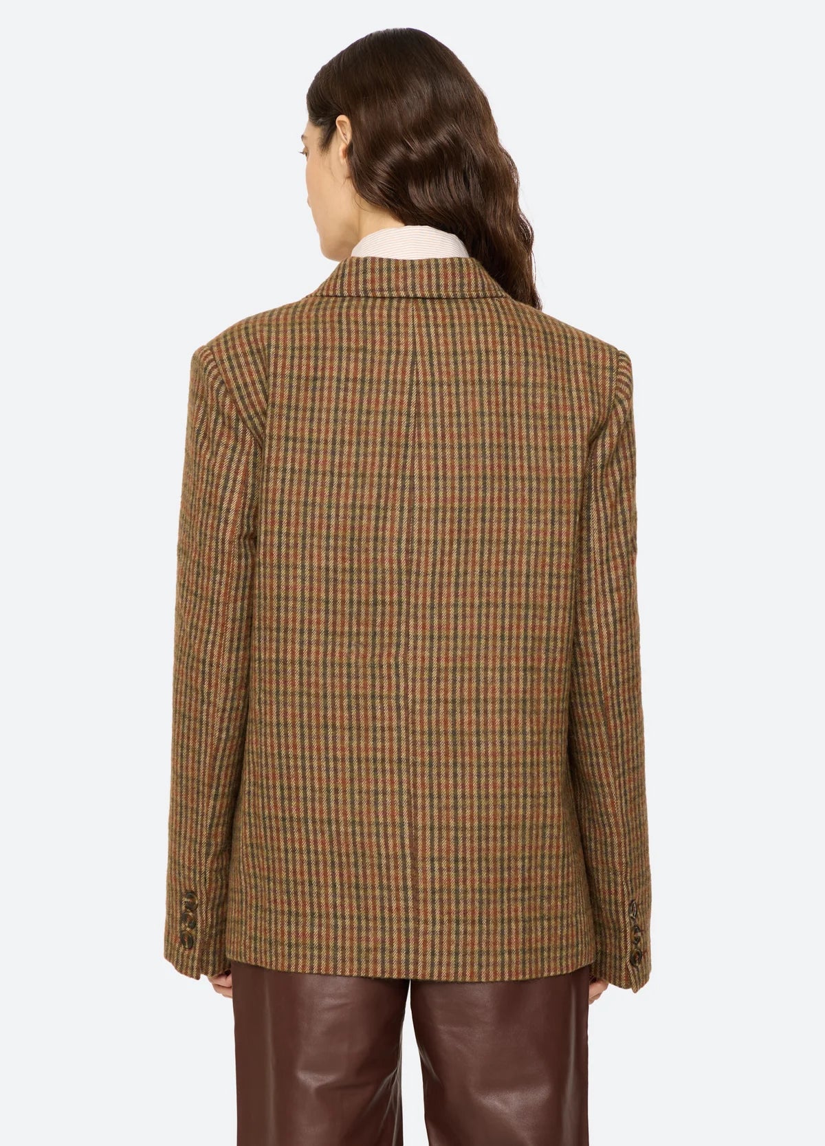Sea New York Julia Plaid Wool Blazer