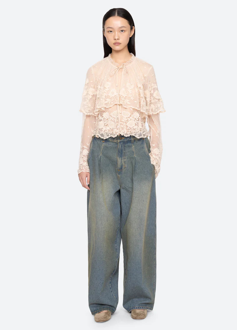 Sea New York Lyssa Denim Jeans in Blue