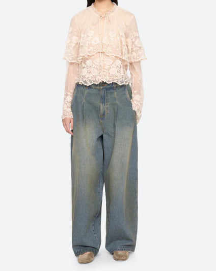 Sea New York Lyssa Denim Jeans in Blue