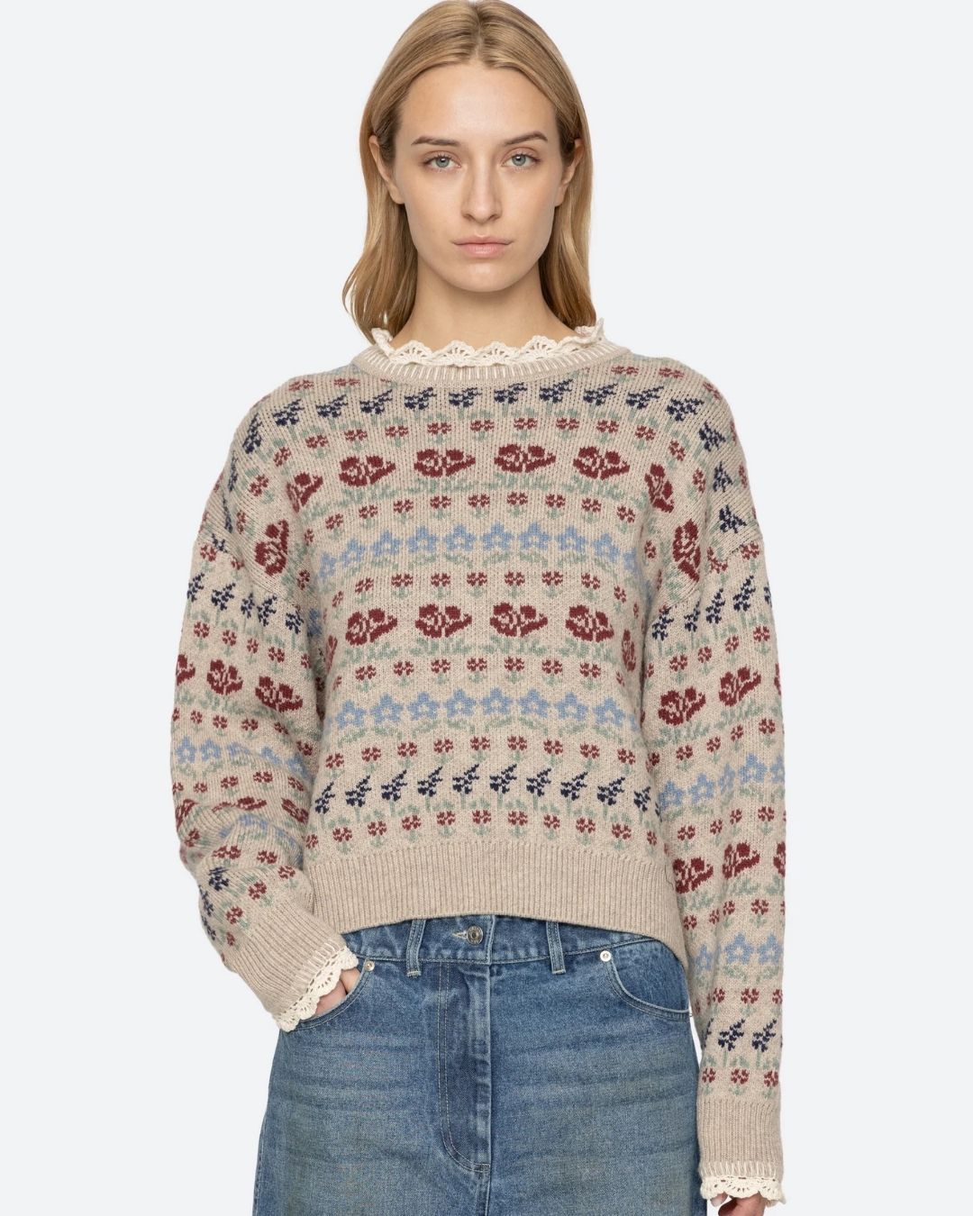 Sea New York Preston Knit Crew Neck Sweater