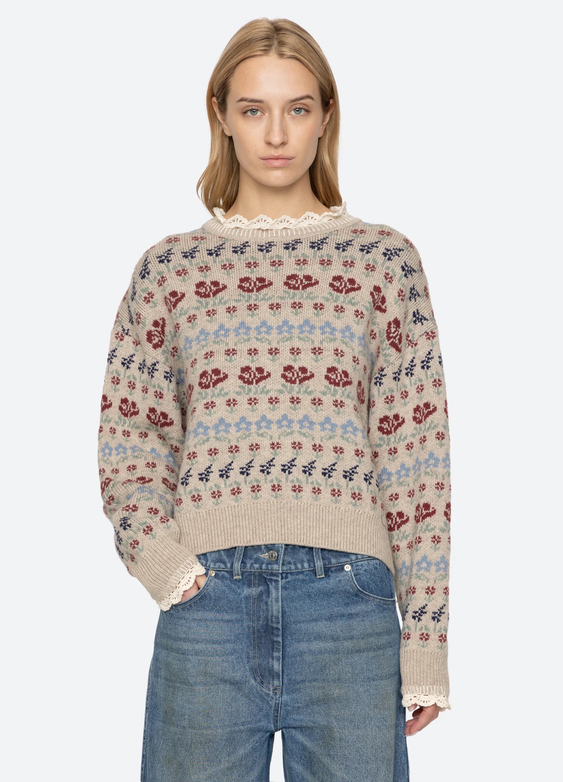Sea New York Preston Knit Crew Neck Sweater