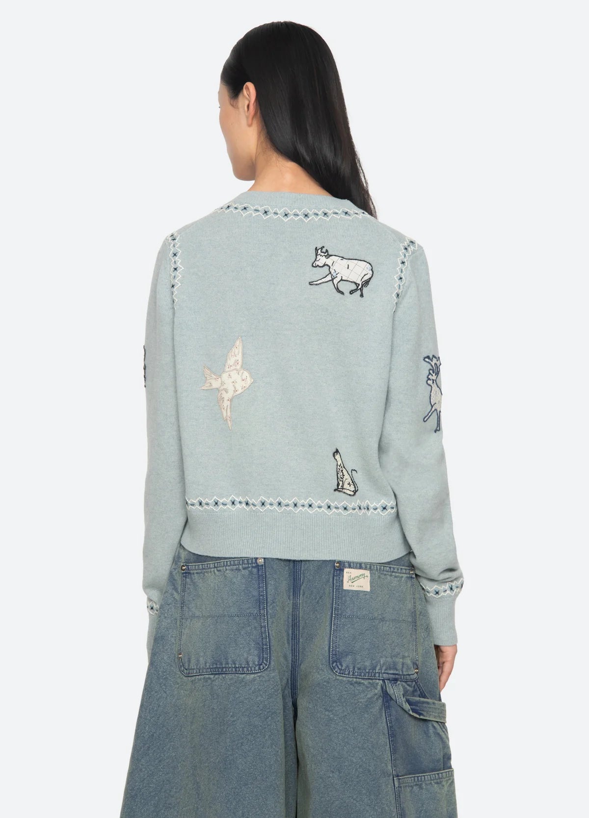 Sea New York Winslow Craft LS Cardi - Blue