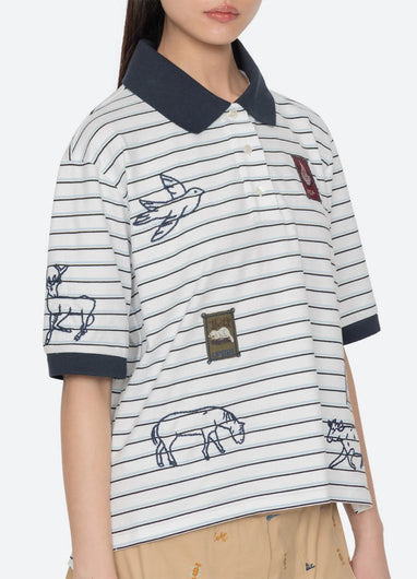 Sea New York Winslow Craft Polo Shirt - White