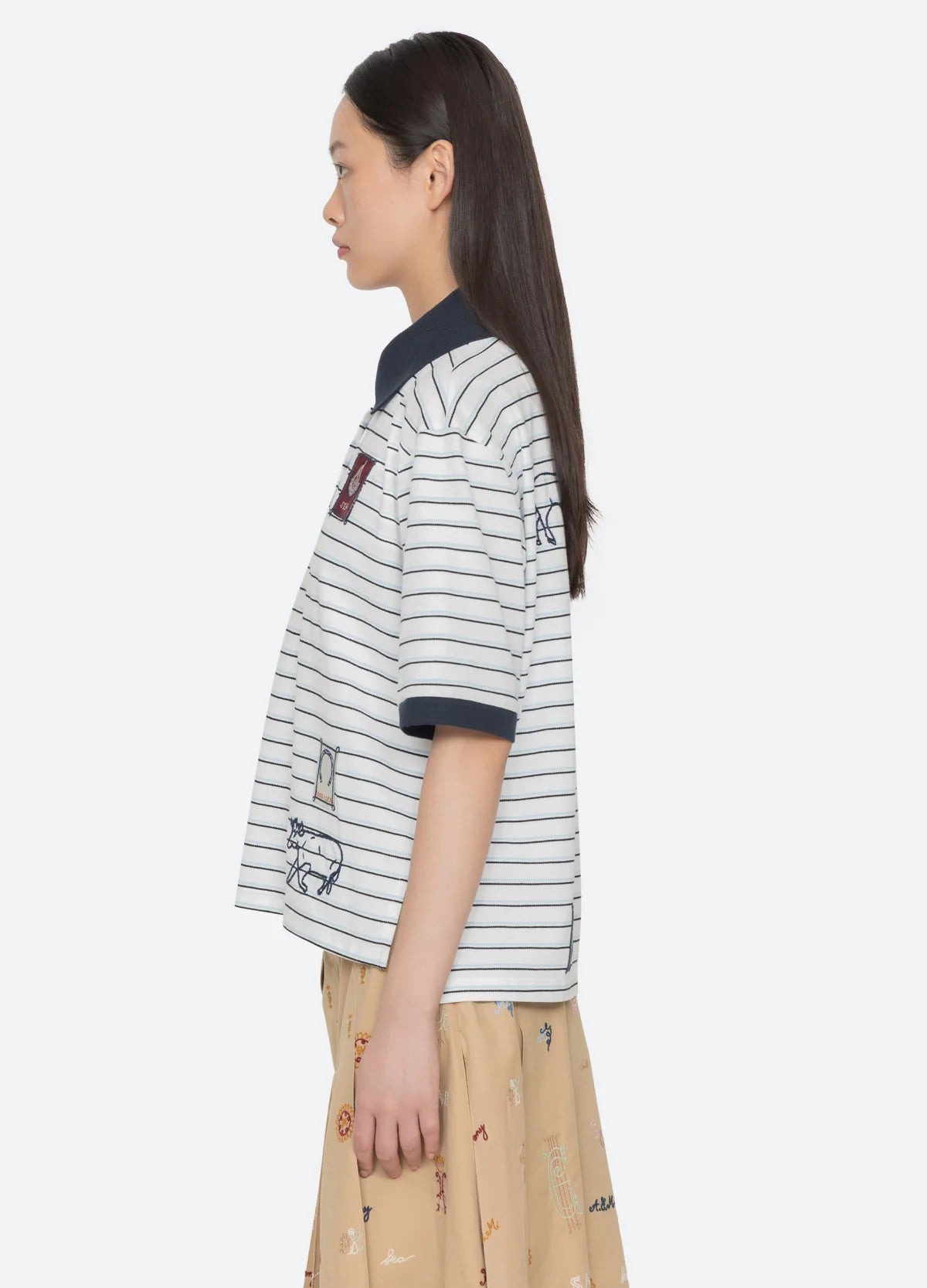 Sea New York Winslow Craft Polo Shirt - White