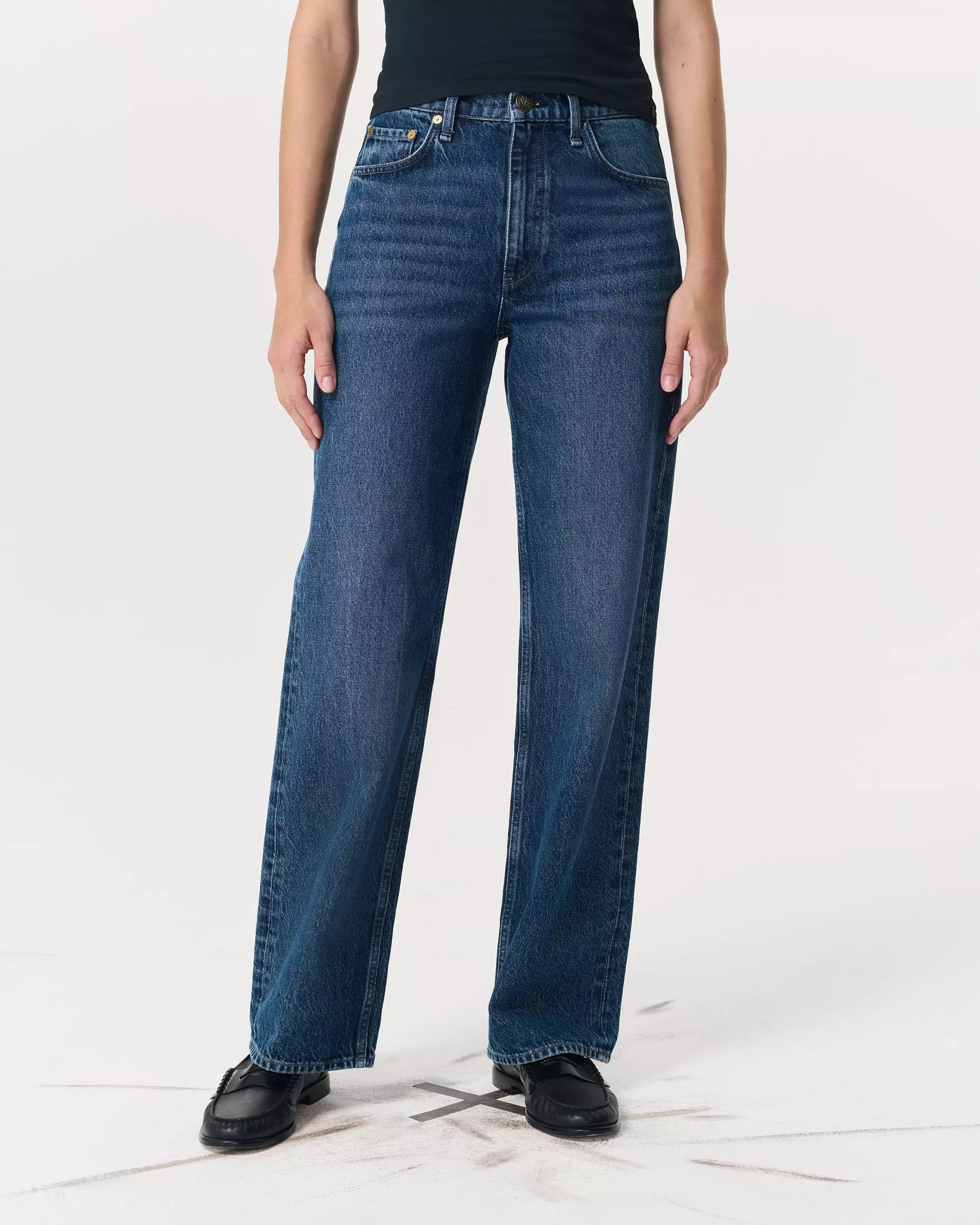 Rag & Bone Shea HR Relaxed Straight in Adeline