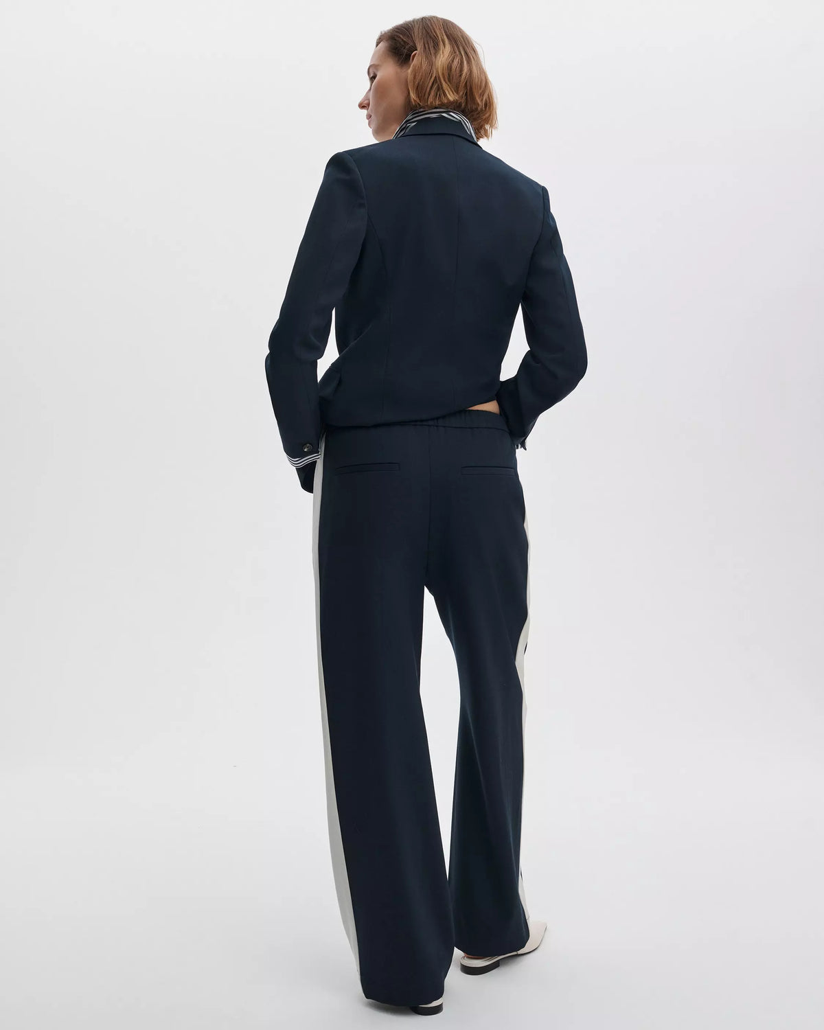 Rag & Bone Siena Wool Side Stripe Pant in Salute