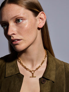 You added <b><u>Tilly Sveaas Small Gold T-bar on Clipt Watch Chain  Necklace</u></b> to your cart.