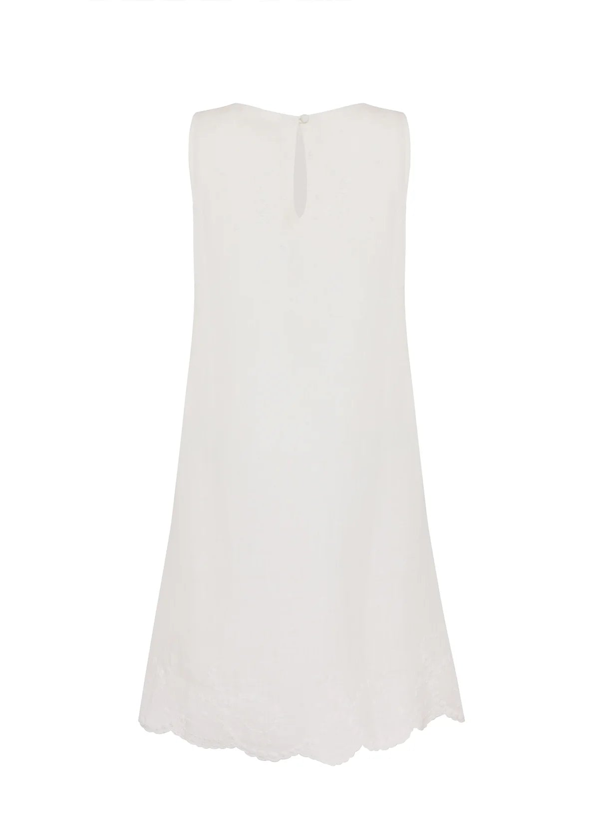 St. Clair Anna Linen Blend Dress - Pearl