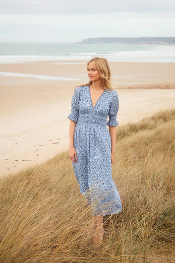 St. Clair Harriet Dress - Denim Poppy