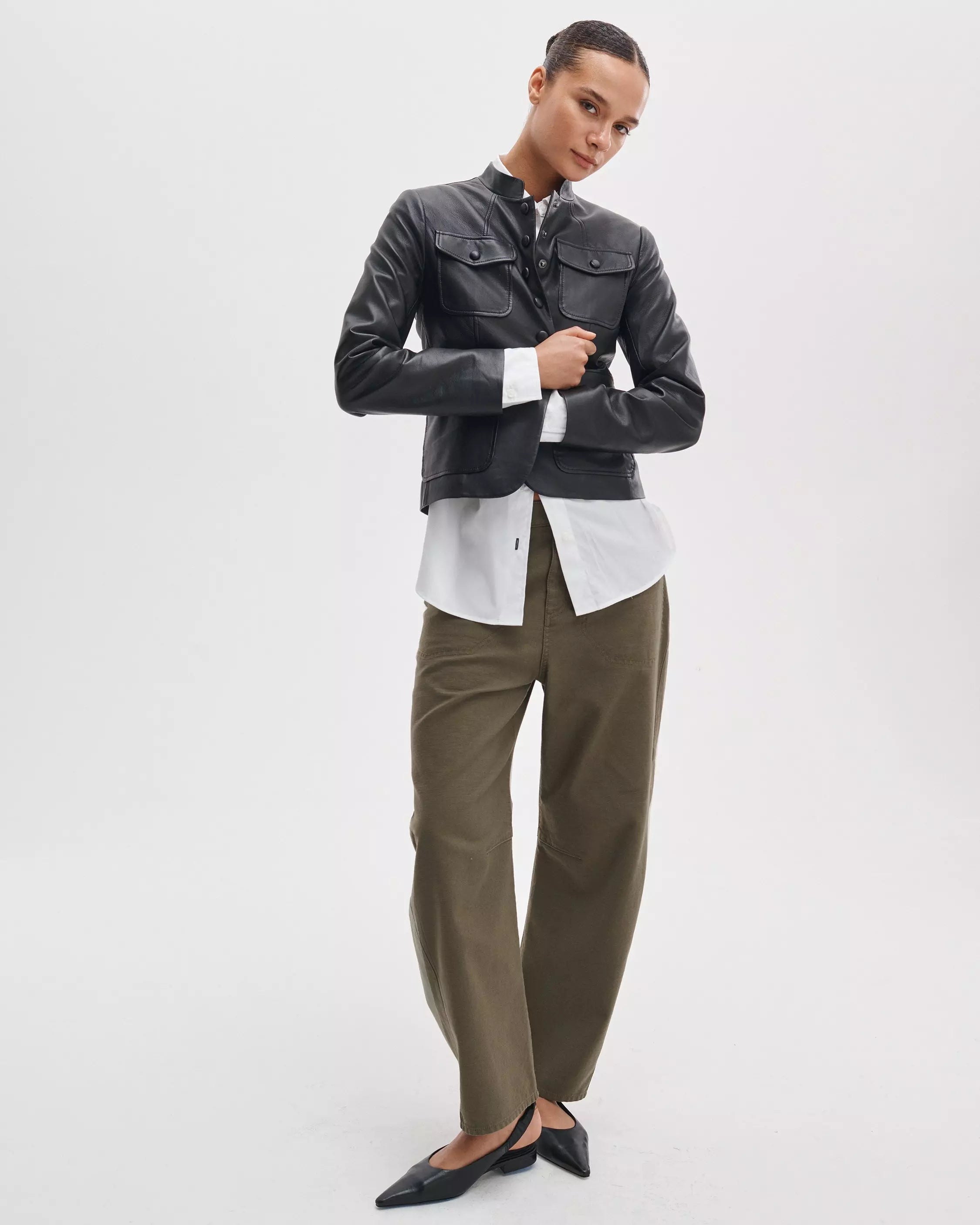 Rag & Bone Stevie Utility Tapered Pant in Olive