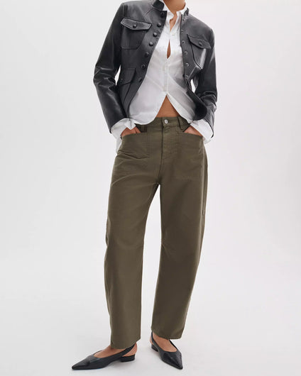 Rag & Bone Stevie Utility Tapered Pant in Olive